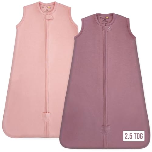 Mama Cheetah Baby Sleep Sack 2.5 TOG, Organic Cotton Baby Wearable Blanket with Two-Way Zipper, Swaddle Transition Baby Sleeping Bag for Newborn Infant Toddler Boy Girl, 0-6 Months