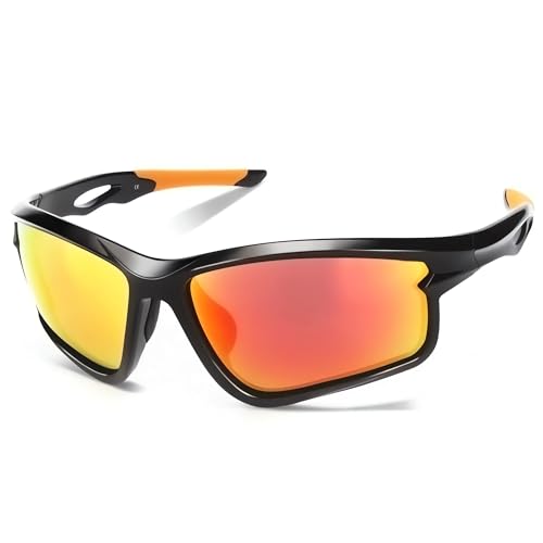 CEZLTONSH Polarized Sports Sunglasses Running Cycling Fishing Sun Glasses for Men Women With UV400 Protection TR90