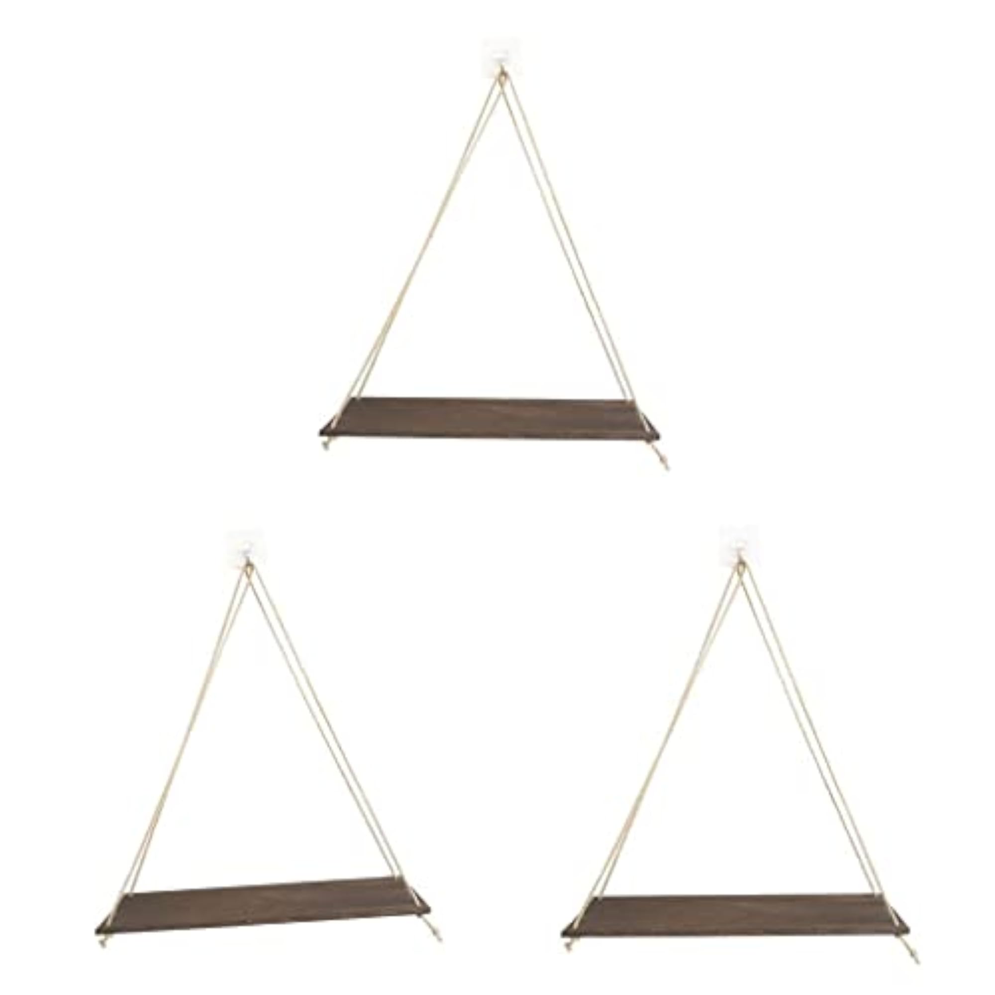 Hanging Rope Wall Mounted Shelves for Plants