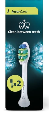 Intercare Brush Heads, HX9002, 2-Count, Made in Germany, Made for Philips Sonicare, Fits All Click-on Handles