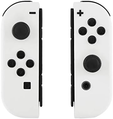 eXtremeRate Soft Touch Grip Mint Green & Heaven Blue Housing with Full Set Buttons, DIY Replacement Shell Case for Nintendo Switch Joycon & Switch OLED Joy con  Console Shell NOT Included