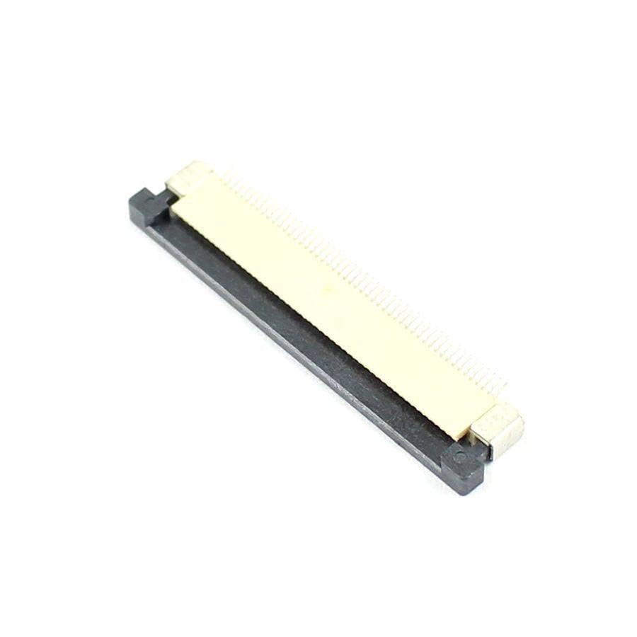 Generic 50 Pcs FPC FFC 0.5mm Pitch 50 Pin Drawer Type Ribbon Flat Connector Bottom Contact