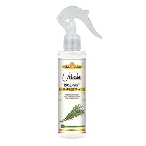 Image of Khadi Utkrisht Pure Rosemary Hair Spray for Regrowth & Scalp Care | Lightweight Hair Tonic Spray for Shine, Strength & Volume - 100ML