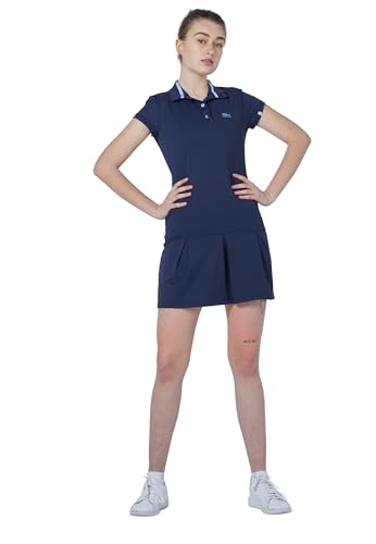 Sportkind Mädchen & Damen Tennis, Hockey, Golf Polokleid mit UV-Schutz,...