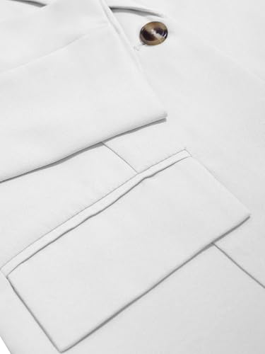 Mina Self 2025 FallCasual Blazer for Women - Button Full-Lined Slim Lightweight Fashion Work Office Business Jacket Pockets4