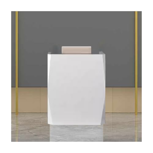 Mostrador de caja con cajón con cerradura, recepción compacta para recepción eficiente de oficina y transacciones de restaurantes