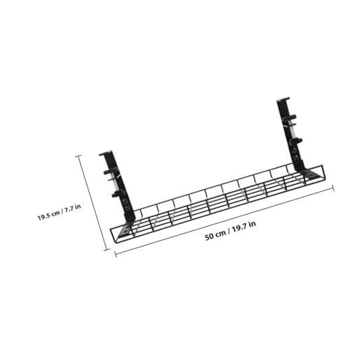 Abaodam Desk Cable Management Tray 500mm No-Drill Wire Storage Rack Cord Organizer for Office Desk Power Strip Holder miniatura 2