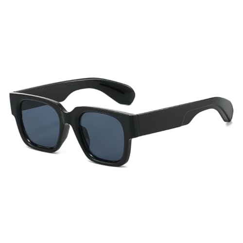 Lunettes de soleil pour femmes et hommes carrées rétro style léopard UV400