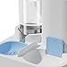 IEUDNS Automatic Pet Feeder Waterer, Cat Feeder, Dog Bowl, Removable Portable Water Dispenser, Blue