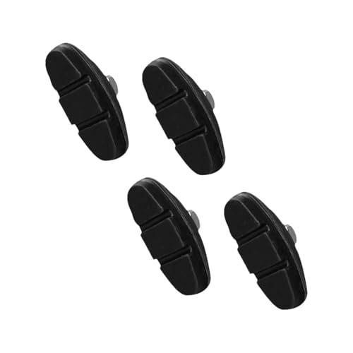 Perfeclan 4 Pieces Kids Bike Brake Pads Aluminum Alloy Bicycle Brake Accessories Enhance Safe Replacement Children's Cycle Brake Parts, Black