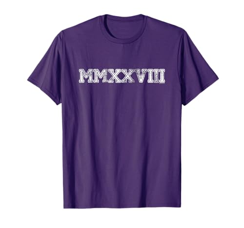 Class of 2028 Shirt MMXXVIII Graduation Him Her Senior 2028 T-Shirt