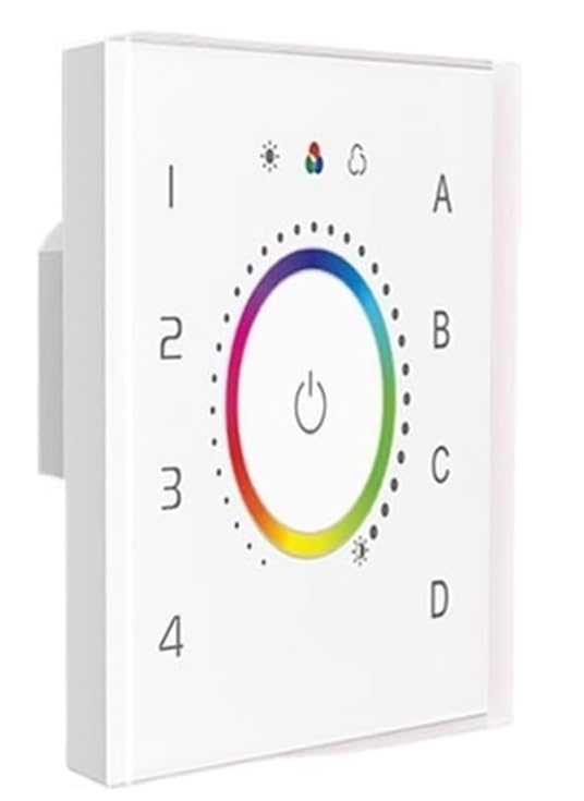 86 models of DALI touch screen wall DIM CCT RGB RGBW switch controller bus powered; DALI dual group LED light button switch(EDT3)