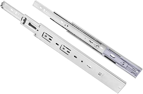 Soft Close Drawer Slides,Drawer Slides 16 Inch,6 Pairs Cabinet Drawer Slides,Full Extension Ball Bearing Drawer Slides Hardware 3-Section, Less Noise,100 Lb Capacity #TOP19