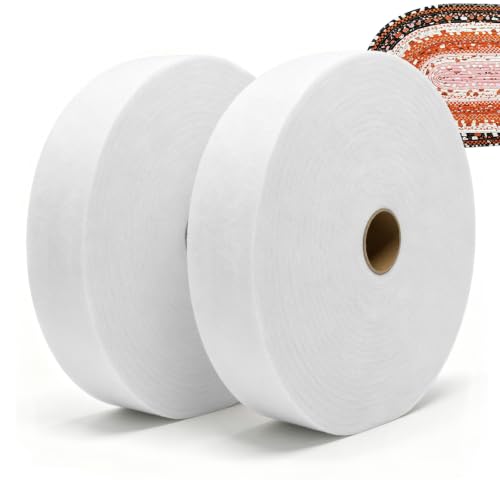 HexaHive 2 Roll Jelly Roll Batting Strips for Rugs 2 1/4 Inch Tatol 70 Yard