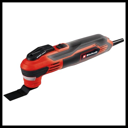 Einhell Oscillating Multi Tool with Accessories and Case 350W, 40,000 RPM Power Tool with LED and Quick-Release Lock for Sawing, Cutting, Sanding, Grout Removal TE-MG 350 EQ - Image 4