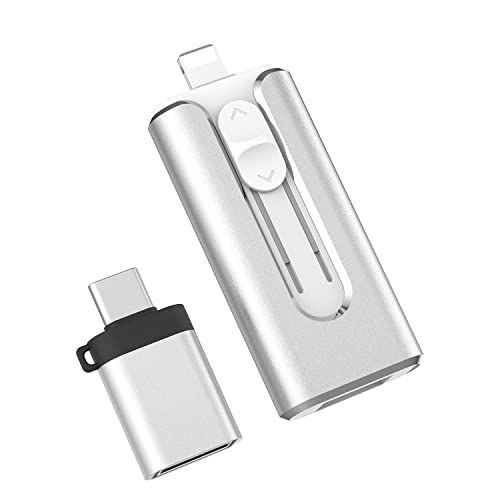 Vansuny USB 3.0 Flash-Laufwerk 64 GB, 3-in-1 USB-Flash-Laufwerk Foto-Speicherstick für Handy/Pad und Android-Handy/Tablet und PC Cover