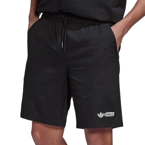 Short en sergé adidas homme pour vos sorties urbaines d'été en taille S noir