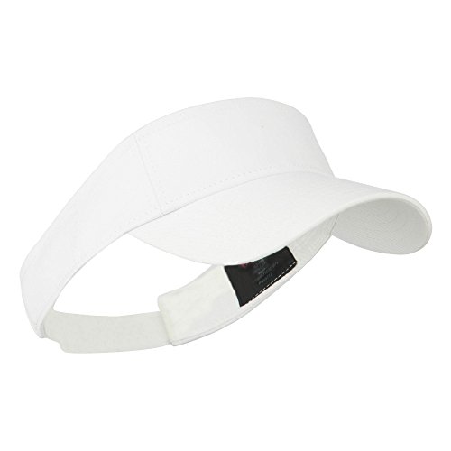 Youth Cotton Sun Visor - White Osfm #TOP3