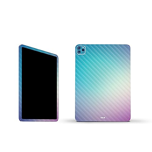 Image of MightySkins Carbon Fiber Skin Compatible with Apple iPad Pro 11 inch M2 4th Gen (2022) Full Wrap Kit - Vivid Fog | Protective, Durable Textured Carbon Fiber Finish | Easy to Apply | Made in The USA