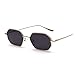 Ocean Lens Candy Color Vintage Classic Fashion Small Metal Glasses Vintage Glasses(Gold with black)