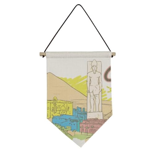 Drapeau en toile Égypte ancienne pour habiller un mur vide facilement