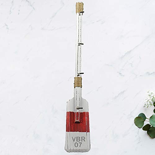 EXCEART 1 Pc Nautique en Bois Rustique Rame Forme de Pagaie Décoration Murale Patiné Pagaies en Bois Aviron Décoration Nautique pour Salle de Bain Chambre (Couleur Aléatoire)