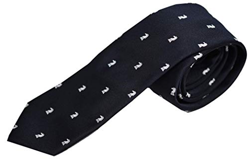 [ROSETTA VOLCAN] [ゼロスタイルクラバット] ネクタイ ナロータイ チェス 黒 紺 ネイビー 紫 細めネクタイ (店舗, ネイビー)