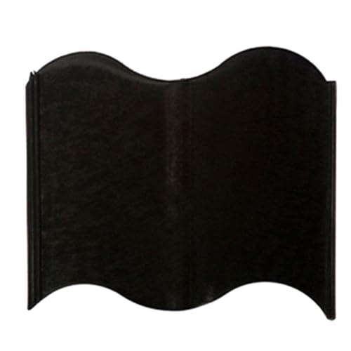 Yominerr Valla de jardín, patio, paisajismo, césped, camino, cerca, jardín desmontable, parterre, cerca, decoración del hogar, negro