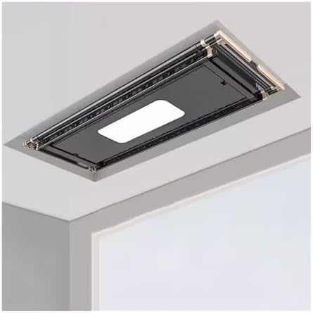 Ceiling Clothes Dryer Aluminium and Steel Electric Clothes Dryer with Remote Control,Ceiling Drying Rack Invisible Electric Clothes Hanger Remote Control Lifting Balcony Embedded Ultra Thin