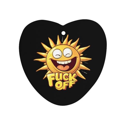Fuck Off Sunshine Car Air Freshener Hanging Aromatherapy Tablets for Car Accessories Love form
