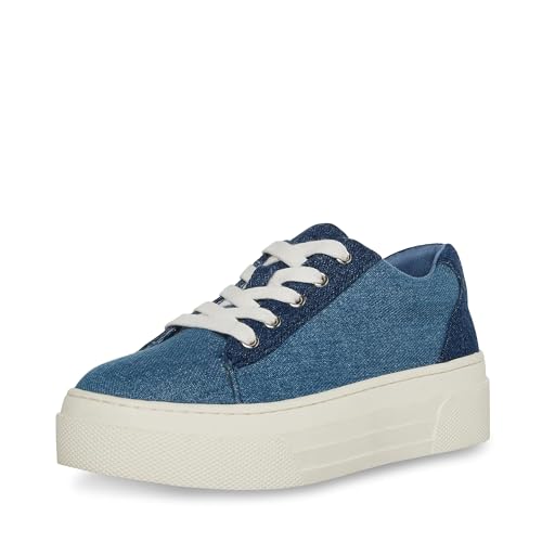 Steve Madden Girls Shoes Studio Sneaker, Denim, 2