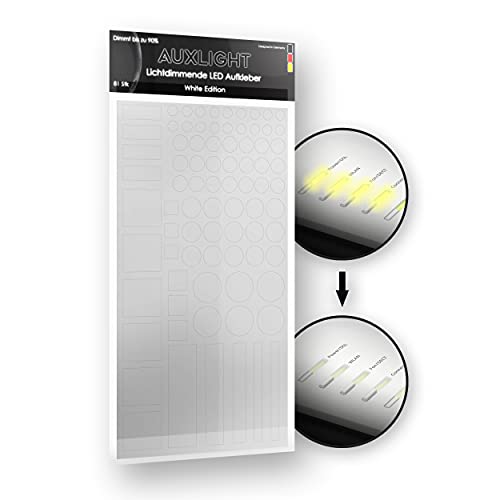 Auxlight LED Abdeckung, Lichtdimmer Folie selbstklebend, Aufkleber für Elektronikgeräte, Home Office, Fernseher, Lichtwecker, Router, Rauchmelder abdunkeln,dimmt bis 90%, Schlafhilfe,Besser schlafen