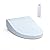 TOTO SW3084#01 WASHLET C5 Electronic Bidet Toilet Seat with PREMIST and EWATER+ Wand Cleaning, Elongated, Cotton White & Bemis 1500EC 390 Lift-Off Wood Elongated Toilet Seat, 1 Pack, Cotton White