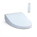 TOTO SW3084#01 WASHLET C5 Electronic Bidet Toilet Seat with PREMIST and EWATER+ Wand Cleaning, Elongated, Cotton White
