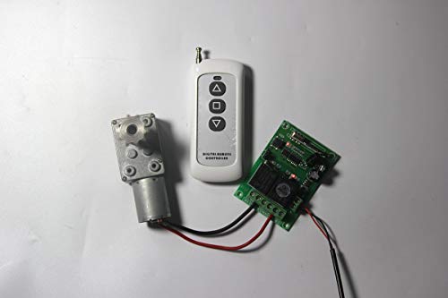 DC 12 V Motoransteuerung mit Fernbedienung Funkfernsteuerung DC Motor Linearantrie kabellose Fernbedienung Schalter Für Motor Vorwärts Rückwärts Stop Motor-Richtung Ansteuerung 200m Reichweite
