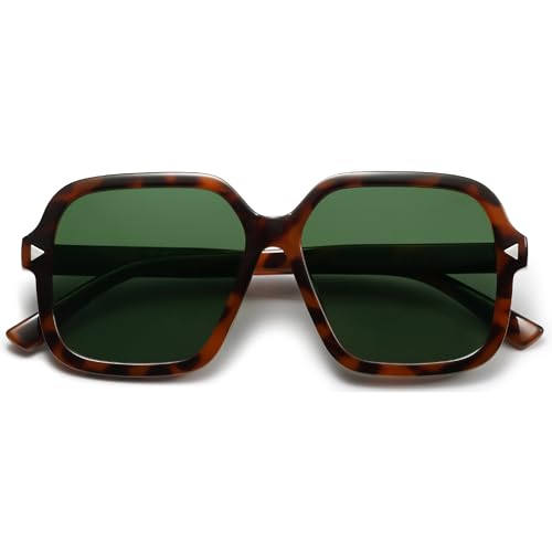 SOJOS Sunglasses for Women & Men, Square, Polarized Lens, Trendy, Oversized Shades SJ22982