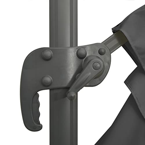 Parasol excéntrico ajustable con manivela y estructura de aluminio 2