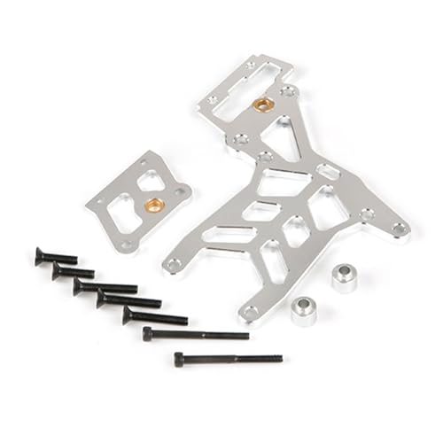 CNC Metal Thicken Rear Upper Connection Plate Kit for 1/5 HPI ROFUN KingMotor ROVAN Baja 5B 5T 5SC Rc Car Parts (Silver)