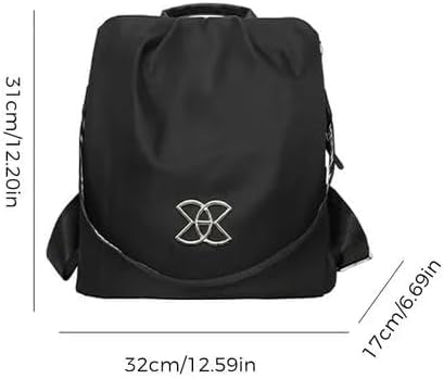 Generic Anti-Theft Large Capacity Backpack for Women, Lightweight Oxford Cloth Backpack, 3-Way Crossbody Bags Multipurpose (Brown)3