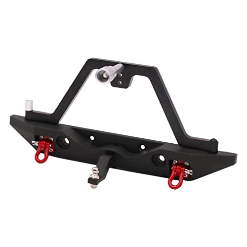 Pistro Cnc Front Rear Bumper With Light For Axial Scx10 Scx10 Ii 90046 90047 Trx4 1:10 Scale Climbing Truck Crawler Buggy Car Hobby Model Spare Diy Parts - Rear Bumper #TOP3