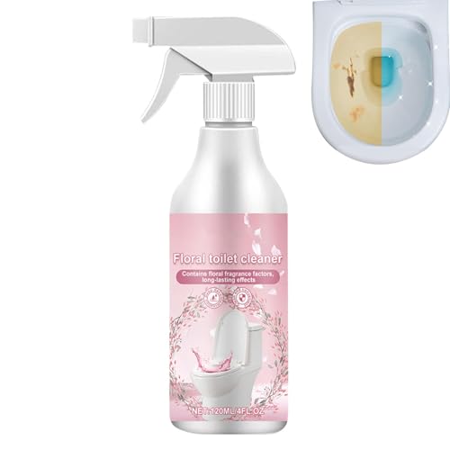 LckCryspho バスルームクリーナースプレー 花の香り 濃縮フォームタイプ 120ml 穏やかで非刺激性 浴室シンク鏡蛇口用 多目的ホームクリーニング用品