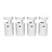 MALLEABLE Side Clamp Standoffs 3/4" x 1" Silver Aluminum, Edge Grip Standoffs for Glass, Burglarproof Sign Standoff, Standoffs Hardware, for Acrylic, Glass, PVC, Glass Panel, Pack of 4