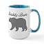 White/Blue Inside - Daddy Bear Large Mug