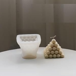 Xnshun Pyramiden Kugelkerze Silikon Gießform Stil D