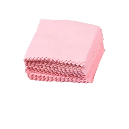 Ipetboom 50Piezas Paquete De Paños De Limpieza para Joyería Accesorios De Paños De Limpieza Aleatorios para Metales Preciosos