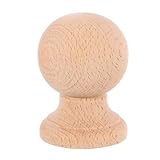 Warmhm Puntale in Legno Massello Beige 6x4 Cm, Finiture senza Sbavature, Resistente All'usura Quotidiana, Stile Vintage Romano per Decorazioni Interne e Sostituzione Mobili