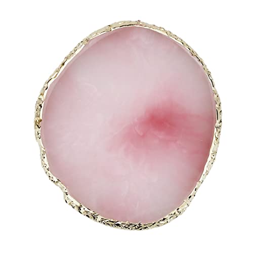 LAMXD Paleta de resina para arte de uñas, paleta de mezcla de colores de esmalte de uñas, bandeja de exhibición de pintura de uñas, suministros de bricolaje (rosa)