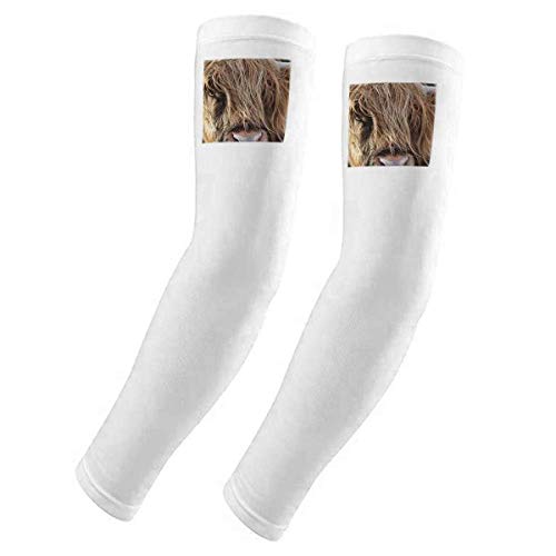 Guante protector solar para brazo transpirable con estampado de búfalo salvaje