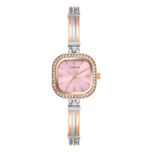 Image of TIMEX Pink Square Dial Analog Women's Watch - TWEL22903