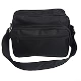 Multicell Gadget Canvas-Elektriker-Organizer-Gurt mit verstellbarer Umhängetasche, übergroßes Oxford-Gewebe für Werkzeuge, Werkstatt, Aufbewahrungstasche (schwarz)